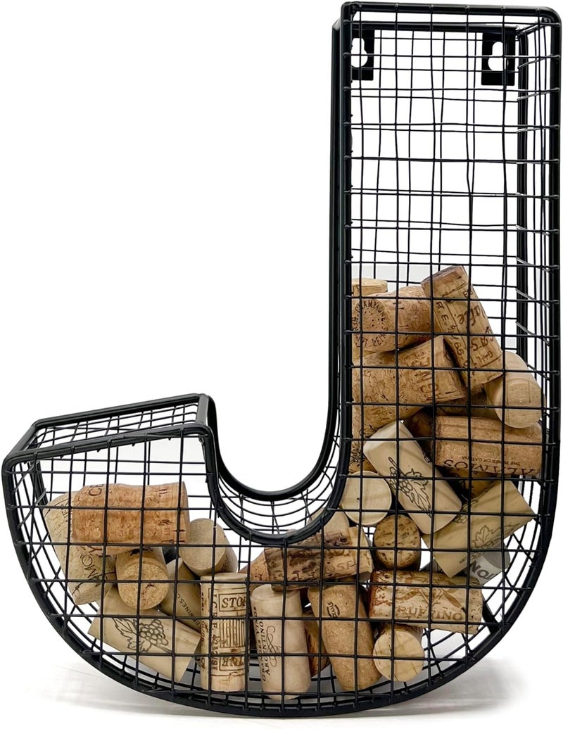 Oeno Wine Cork Holder Metal Display Collector Full Alphabet Display Letters & More (J) - Image 1